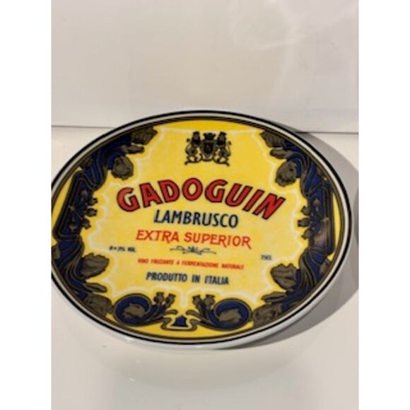 BIA Cordon Bleu Appetizer Plates Wine Labels Porcelain 6" Colorful Serveware - Picture 7 of 11